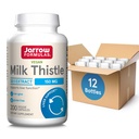 Jarrow Fórmulas Cardo de Leite 150 mg Com 30:1 Extrato de silimarina padronizado, Suplemento dietético para suporte de função hepática, 200 Cápsulas Veggie, 66-200 dias de fornecimento, 12 embalagens