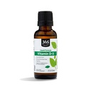 Mercado inteiro de alimentos, Vitamina D-3 sabor de hortelã líquido 1000UI, 1 OZ
