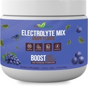 Eletrolítico em pó - Eletrolíticos de recuperação de exercícios refrescantes, Livre de açúcar, Glúten livre & Vegan, Puro Keto & Paleo Hydration Beverage, Imune Boosting Vitaminas (198 Grams, uva)