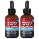 Muscle Force Extreme 2 Bottle Pack 345mg Fórmula proprietária Nosso spray de força e resistência mais forte, melhora a força muscular e tempo de recuperação 2 onças
