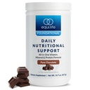Equilife Apoio Nutricional Diário, Substituição de Refeição Multivitamínica Tudo-Em-Um, Puro sabor de chocolate, 15G proteína vegetal, Suporta Bem-Estar Geral Incluindo Energia, Digestão, & Pele, 14 Tub