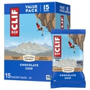 CLIF BAR - Barras de Proteína Energética - Chip de Chocolate - Feito com Aveia Orgânica - Barras de Energia - Não-GMO - (15 Pack)