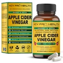 ACV Pro Apple Cider Vinagre Cápsulas Certified Organic with Mother ACV Pills Detox Cleanse Acid Reflux Relief Supplement Ginger Root Cayenne Pepper Powder