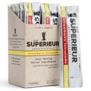 Superieur Electrolyte Powder Packets- Vegan Eletrolyte Hydration Powder w/Sea Minerals- Keto Friendly, Non-GMO, Zero Sugar Eletrolyte Supplement-Healthy Sports Drink-Strawberry Limonada (14 Packets)