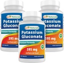Melhor Gluconato de Potássio 595 mg 250 Comprimidos (250 Contagem de 3))