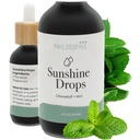 Philosophie líquido clorofila gotas de sol para a água Orgânica gotas de clorofila com hortelã para detox, interna desodorante & energia Boost