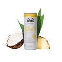 LEILO □ Kava Powered Pina Colada Mocktail Drink □ 12-Pack - Sugar-Free & Non-ALC Suporte de Relaxamento Funcional