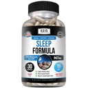 Kaya Naturals - Fórmula de apoio ao sono com melatonina - Suporte de ajuda Suplemento de vitamina - Apoio ao estresse e ao humor do sono - L-Tryptophan, Passion Flower, Ashwagandha e mais (30 Count)