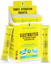 KEY NUTRIENTS Electrolytes Powder Packets 20 Pack - Sem Açúcar, Limonada Refrescante, Pacotes de Hidratação com Pó de Eletrolítico para Refrescante Electrolyte Drink Mix Packets - Zero Calories