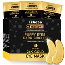 Sob patches de olhos (36 pares) - 24K máscaras de olhos de ouro Enriquecido com colagénio abundante para círculos escuros, olhos Puffy, rugas - Presentes para mulheres cuidados de pele - Vegan & USA Testado