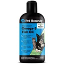 Pet Honestity Omega 3 óleo de peixe para gatos e cães (16 onças), Wild Caught Omega 3 óleo de peixe para cães pele e casaco Suplemento, Suporta derramamento, pele e casaco, imunidade, conjunto, cérebro e coração, EPA + DHA