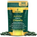 Biogênese chlorela orgânica Mini comprimidos – 300 contagem (200mg) □ Australian cresceu rico em clorofila, Vitaminas e Minerais