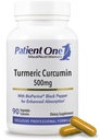 Paciente Um Curcumin Açafrão 500 mg . Suplemento para Suporte Resposta Inflamatória Saudável e Mais * .. com Extrato de Pimenta Negra .. 90 Cápsulas