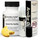 Pacote de Recuperação - Arnica Cápsulas & Gel para Contusões e Inchaço - Pós-cirurgia, Procedimento Cosmético e Recuperação de Lesões Essenciais