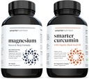 Comprimidos de magnésio multi-ativo & Curcumin Softgels - Potente e Biodisponível, Curcumin Softgels ativo padronizados em 95% Tetrahidrocurcuminoides [1-Mês de Abastecimento]