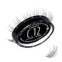 Lashify Curl 12mm Gossamer DIY Extensões de pestanas Refil, Preto, Fácil Cílios Falsos para um olhar natural