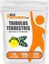 BulkSuplementos.com Tribulus Terrestris Extract Powder - Tribulus Terrestris Supplements, Herbal Supplement - Gluten Free, 1.5g per Serving, 500g (1.1 lbs) (Pacote de 1)