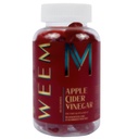 WEM Apple Cider Vinagre Gummies - Natural, Vegan ACV com ácido fólico sem glúten - Vitamina B12 - Premium Detox e Suplemento de Peso- Ajuda Digestão para mulheres e homens