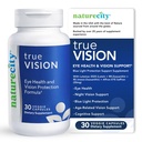 NatureCity True-Vision Eye Health Supplement - Lutein e Zeaxanthin com alta potência Saffron 20mg - Blue Light Protection, Support Visão Central e Noite (30 Cápsulas Veggie)