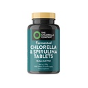 Comprimidos de chlorela e espirulina fermentados, Clorofila, Superalimento verde, Suplemento de algas, Detox de metal pesado, Suporte imunológico, Parede celular quebrada, 1350 Comprimidos, Não-GMO, Vegan
