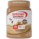 Premier Protein Powder, Café Latte, 30g Protein, 1g Sugar, 100% Whey Protein, Keto Friendly, Gluten Free, No Soy, 95mg Cafeína para Energia, 23,9 oz (17 Servings)
