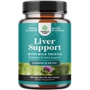 Fígado Cleanse Detox & Repair 180 Cápsulas - Herbal Fígado Suporte Leite Thistle Supplement - Silymarin Milk Thistle Supplements with Dandelion Root, Choline, Beetroot & Extract