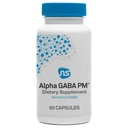 NeuroScience GABA PM Calm Sleep Aid for Adults - 400mg L Theanina Supplement with 5 HTP for Brain Support & Magnesium for Sleep - Soothe an Overactive Mind & Racing Thoughts (60 Cápsulas)
