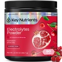 KEY NUTRIENTS Multivitamin Electrolytes Powder No Sugar - Doce Cherry Pom Electrolyte Powder - Endurance & Energy Supplement - Hydration Powder - Sem calorias - 90 Servings - Made in USA