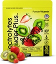 Eletrólitos Pó Plus (50 Servões), 0 Caloria Keto, 0 Açúcar, Sem Maltodextrina,1000mg Potássio,120mg Cálcio,120mg Magnésio, Hydration Powder (50 Servings, Morangueiro Kiwi)