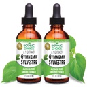 Escolha Botânica: Gymnema Sylvestre Extrato Líquido - Álcool e Glúten Livre, Não-GMO, 1 oz 2 Pack