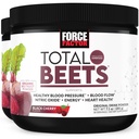 FORCE FACTOR Total Beets Superfood Beterraba Raiz pó 2-Pack, Nitratos para apoiar a circulação, fluxo de sangue, óxido nítrico, energia, resistência, resistência, cardiovascular coração saúde Suplemento, 60 Servings
