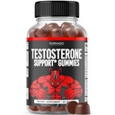 Gummies de testosterona para homens (60 Conde) Suplemento de testosterona para homens - Premium Test Booster - Força de suporte, resistência, unidade e desempenho - Terceiro partido testado, não-GMO, Vegan Seguro & Made in USA