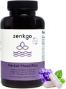 Zenkgo Ashwagandha, 5-HTP, Lavanda, Mucuna, L-triptofano - Suplemento de suporte de humor, Baseada em Plantas, Mood Herbal Plus Ajuda com calma mente & alívio de estresse, Blalance Emoção, Positividade (60Ct/30Day)