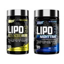 Nutrex Research Lipo 6 Pacote intenso e noturno AM/PM