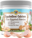 Cálcio para Cães e Gatos - Fine Eggshell Powder - Forte Hip & Suplemento Conjunto para Cães e Gatos - Suplemento Dietário - Sem Aditivos - Amigo do Pet Eggshellent Cálcio 16oz