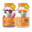 Vitamina C Crianças + Vitamina C Crianças, Gummies Bundle - Grande degustação, Suplemento Vitamina, Sem glúten, GMO Livre, Gummy mastigável