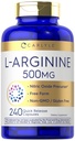 Carlyle L-Arginina 500 mg Cápsulas □ 240 Contagem > Precursor de Óxido Nítrico