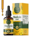 Herbamama Mullein Drops para pulmões - Vegan Mullein Leaf Extract para pulmões Cleanse Suporte - Não-GMO, Suplemento respiratório sem álcool e açúcar, fornecimento de 28 dias