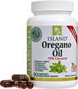 Cápsulas de óleo de orégano, Ingredientes Orgânicos - Super-Forte, crescido em Espanha, 90-ct líquido-preenchido - Óleo orgânico de cápsulas de orégano com entrega melhorada