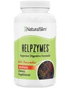 NaturalSlim Digestive Enzimas para Mulheres e Homens - Helpzymes Enzimas Essenciais para Digestion, Gut Health, Gás Bloating Alívio com Bromelain, Ox Bile, Pancreatin. & Betaine HCL - 100 Cápsulas Solo