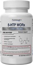 Laboratórios Superiores – 5-HTP Worx - 150 mg Pure 5-HTP Plus Potent Serotonin Blend - 90 Cápsulas Vegetais - Amplificação da Serotonina - Suporte a Neurotransmissores - Saúde do Cérebro - Suporte ao Humor