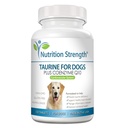 Taurina para cães, suporte para uma função cardíaca saudável, resistir doenças inflamatórias, com coenzima Q10 para ajudar a gerenciar insuficiência cardíaca e DCM em cães, 120 comprimidos mastigáveis