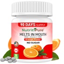 Suplemento de ferro mastigável para mulheres/homens (Ferro carbonilo 18 mg com vitamina C 30 mg) Comprimido em laranja sabor 90 Conde (1)