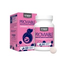 Nutramax Probióticos Proviáveis para Cães, Suplemento Digestivo Diário de Saúde com Múltiplas Deformações de Bactérias, Dog Probióticos Mais Prebióticos, 60 Comprimidos Mastigáveis
