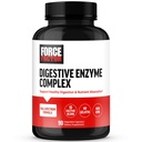 FORCE FACTOR Enzimas Digestivas Complexo para apoiar a Saúde Digestiva, Gut Saúde, e proporcionar alívio de bloating para mulheres e homens, Full-Spectrum 10 Enzimas Digestivas, Não-GMO, 90 Cápsulas