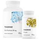 THORNE - Bem-Estar Essentials - Zinco e Vitamina D3 Combo para Imune e Suporte Ósseo - 60 a 180 Servimentos