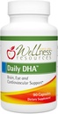 Wellness Resources Daily DHA - Óleo de peixe DHA de maior potência e pureza em TG Form (90 Cápsulas)