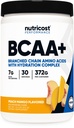 Nutricost BCAA + pó de hidratação (Mango de pêssego) 30 Servões - Cadeia ramificada Aminoácidos com complexo de hidratação - Sem glúten, Não-GMO
