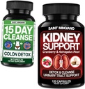 Suporte Rim Cleanse Detox & Repair 120 Caps - Juntamente com - 15 Dia Cleanse - Colon Detox com Laxante Natural