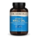 Dr. Mercola Antárctico Krill Oil - 1.000 mg - Omega-3 Suplemento com EPA & DHA - Suporta Cérebro, Coração, Conjunção e Saúde Imune - GMO-livre, sem glúten e sem soja - 180 Cápsulas (90 Servões)